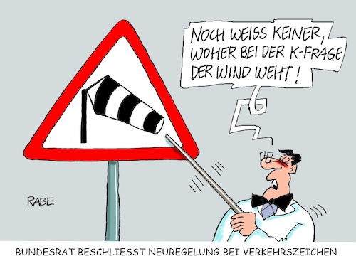 Kanzlerkandidat II von RABE | Politik Cartoon | TOONPOOL