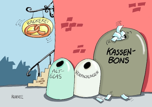 Cartoon: Kassenbon (medium) by RABE tagged kasse,kassenbon,bon,bonpflicht,rabe,ralf,böhme,cartoon,karikatur,pressezeichnung,farbcartoon,tagescartoon,verkäufer,kunde,papier,umwelt,klima,bäckerei,händler,kasse,kassenbon,bon,bonpflicht,rabe,ralf,böhme,cartoon,karikatur,pressezeichnung,farbcartoon,tagescartoon,verkäufer,kunde,papier,umwelt,klima,bäckerei,händler