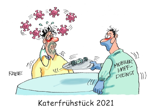 Cartoon: Katerfrühstück (medium) by RABE tagged corona,bildung,bildungsminister,kanzleramt,bildungskonferenz,lehrerkonferenz,laptop,ausstatung,digitalisierung,bildungsmonitor,internetzugan,wlan,aufwachen,silvester,neujahr,kater,katerfrühstück,impfung,impfzentrum,impfdienst,impfstoff,lockdown,fallzahlen,corona,bildung,bildungsminister,kanzleramt,bildungskonferenz,lehrerkonferenz,laptop,ausstatung,digitalisierung,bildungsmonitor,internetzugan,wlan,aufwachen,silvester,neujahr,kater,katerfrühstück,impfung,impfzentrum,impfdienst,impfstoff,lockdown,fallzahlen