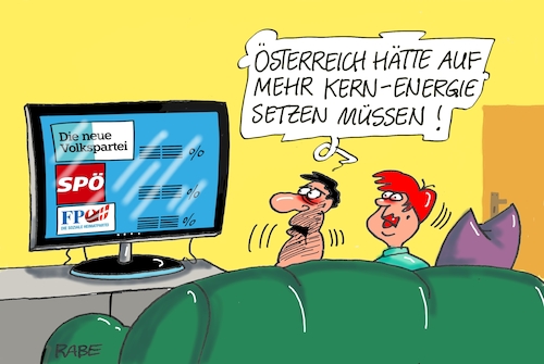 Cartoon: Kernenergie (medium) by RABE tagged österreich,parlamentswahlen,kern,kurz,strache,spö,fpö,övp,rabe,ralf,böhme,cartoon,karikatur,pressezeichnung,farbcartoon,tagescartoon,kernenergie,atomenergeie,brennelement,österreich,parlamentswahlen,kern,kurz,strache,spö,fpö,övp,rabe,ralf,böhme,cartoon,karikatur,pressezeichnung,farbcartoon,tagescartoon,kernenergie,atomenergeie,brennelement