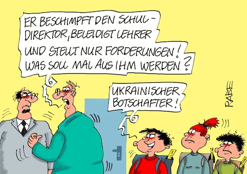 Cartoon: Klare Botschaft (medium) by RABE tagged usa,biden,telefonat,putin,moskau,kreml,kremlchef,rabe,ralf,böhme,cartoon,karikatur,pressezeichnung,farbcartoon,tagescartoon,ukraine,ukrainekrise,nato,ukrainekrieg,sanktionen,waffenlieferungen,melnyk,botschafter,selenskyj,schule,schüler,lehrer,schuldirektor,beleidigung,forderung,usa,biden,telefonat,putin,moskau,kreml,kremlchef,rabe,ralf,böhme,cartoon,karikatur,pressezeichnung,farbcartoon,tagescartoon,ukraine,ukrainekrise,nato,ukrainekrieg,sanktionen,waffenlieferungen,melnyk,botschafter,selenskyj,schule,schüler,lehrer,schuldirektor,beleidigung,forderung