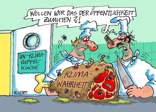 Cartoon: Klimagipfel (medium) by RABE tagged klima,klimagipfel,un,new,york,weltklimakonferenz,klimaqahrheit,öffentlichkeit,rabe,ralf,böhme,cartoon,karikatur,pressezeichnung,farbcartoon,tagescartoon,küche,koch,köche,braten,keule,gammelfleisch,maden,fliegen,weltklima,weltklimavertrag,klima,klimagipfel,un,new,york,weltklimakonferenz,klimaqahrheit,öffentlichkeit,rabe,ralf,böhme,cartoon,karikatur,pressezeichnung,farbcartoon,tagescartoon,küche,koch,köche,braten,keule,gammelfleisch,maden,fliegen,weltklima,weltklimavertrag