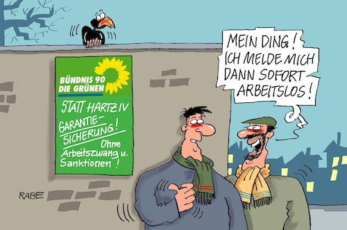 Cartoon: Kommunismus pur (medium) by RABE tagged grüne,hartz,iv,garantiesicherung,arbeitslosigkeit,habermann,hofreiter,sozialamt,arbeitslosengeld,arbeitszwang,sanktionen,rabe,ralf,böhme,cartoon,karikatur,pressezeichnung,farbcartoon,tagescartoon,umwelt,umweltschutz,mauer,plakat,bestrafung,euro,grüne,hartz,iv,garantiesicherung,arbeitslosigkeit,habermann,hofreiter,sozialamt,arbeitslosengeld,arbeitszwang,sanktionen,rabe,ralf,böhme,cartoon,karikatur,pressezeichnung,farbcartoon,tagescartoon,umwelt,umweltschutz,mauer,plakat,bestrafung,euro