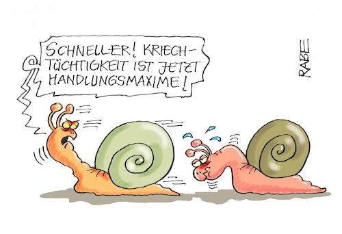 Cartoon: Kriechgang (medium) by RABE tagged pistorius,bundeswehr,armee,kriegstüchtigkeit,kriegsmüdigkeit,verteidigungsminister,wehrhaftigkeit,rabe,ralf,böhme,cartoon,karikatur,pressezeichnung,farbcartoon,tagescartoon,kriechgang,schnecke,schnecken,schneckenhaus,schleimspur,beeilung,handlungsmaxime,pistorius,bundeswehr,armee,kriegstüchtigkeit,kriegsmüdigkeit,verteidigungsminister,wehrhaftigkeit,rabe,ralf,böhme,cartoon,karikatur,pressezeichnung,farbcartoon,tagescartoon,kriechgang,schnecke,schnecken,schneckenhaus,schleimspur,beeilung,handlungsmaxime