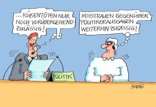 Cartoon: Kükenschreddern (medium) by RABE tagged küken,männchen,weibchen,legebatterien,brüterein,schredder,kükenschredderei,verbot,rabe,ralf,böhme,cartoon,karikatur,pressezeichnung,farbcartoon,tagescartoon,pressespreicher,julia,glöckner,verbraucherministerin,kükentöten,rechtsmäßigkeit,bundesverwaltungsgericht,tierschutz,tierschutzgesetz,legehennen,küken,männchen,weibchen,legebatterien,brüterein,schredder,kükenschredderei,verbot,rabe,ralf,böhme,cartoon,karikatur,pressezeichnung,farbcartoon,tagescartoon,pressespreicher,julia,glöckner,verbraucherministerin,kükentöten,rechtsmäßigkeit,bundesverwaltungsgericht,tierschutz,tierschutzgesetz,legehennen