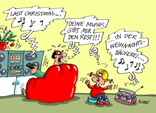 Cartoon: Last Christmasbäckerei (medium) by RABE tagged kofferradio,stereoanlage,tochter,vater,tagescartoon,farbcartoon,pressezeichnung,karikatur,cartoon,böhme,ralf,rabe,weihnachtshits,weihnachtsbäcker,weihnachtslieder,weihnachtsmusik,christmas,weihnachten,weihnachten,christmas,weihnachtsmusik,weihnachtslieder,weihnachtsbäcker,weihnachtshits,rabe,ralf,böhme,cartoon,karikatur,pressezeichnung,farbcartoon,tagescartoon,vater,tochter,stereoanlage,kofferradio