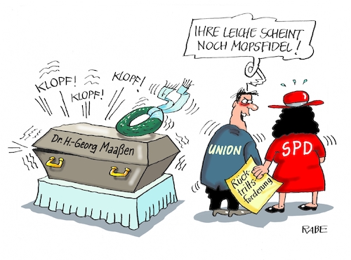 Cartoon: Lebendige Leiche (medium) by RABE tagged maaßen,verfassungsschutz,verfassungsschutzpräsident,überwachung,spionage,spd,rücktrittsforderung,rechte,afd,zusammenarbeit,rabe,ralf,böhme,cartoon,karikatur,pressezeichnung,farbcartoon,tagescartoon,leiche,sarg,tod,rücktritt,nahles,chemnitz,video,maaßen,verfassungsschutz,verfassungsschutzpräsident,überwachung,spionage,spd,rücktrittsforderung,rechte,afd,zusammenarbeit,rabe,ralf,böhme,cartoon,karikatur,pressezeichnung,farbcartoon,tagescartoon,leiche,sarg,tod,rücktritt,nahles,chemnitz,video