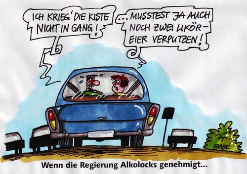 Cartoon: Likörchen (medium) by RABE tagged bundesregierung,kanzlerin,merkel,cdu,verkehrsminister,ramsauer,csu,koali,tion,schwarzgelb,fdp,opposition,debatte,genehmigung,verkehrssicherheit,schaden,euro,krise,blechschaden,straßenverkehr,verkehrskontrolle,verkehrssünder,polizeikontrolle,pusteröhrchen,promille,promillegrenze,fahrverbot,flensburg,punkte,punktekartei,führerscheinentzug,führerschein,auto,pkw,fahrer,fahrzeugfüher,fahrzeughalter,mann,frau,ehepaar,verkehrsgefährdung,alkoholiker,säufer,entzug,entzugserscheinung,wegfahrsperre,alkolock,entziehungskur,liköreier,schnapspralinen,ostern,osterhase,bundesregierung,kanzlerin,merkel,cdu,verkehrsminister,ramsauer,csu