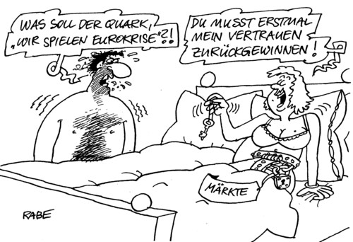 Cartoon: Markttag (medium) by RABE tagged euro,eurokrise,eu,brüssel,schuldenkrise,eurorettung,rettungsschirm,fiskalpakt,stabilitätspakt,eurobonds,ratingagentur,banken,bankenrettung,börse,griechenland,athen,spanien,berlin,kanzlerin,kanzleramt,merkel,cdu,fdp,koalition,schwarzgelb,opposition,bürger,geschwafel,transparent,spree,finanzminister,schäuble,ehepaar,bett,sexspiele,beischlaf,schlafzimmer,bettdecke,schlapp,erektionsprobleme,erektion,erektionsstörung,parlamentswahlen,sozialisten,konservative,härte