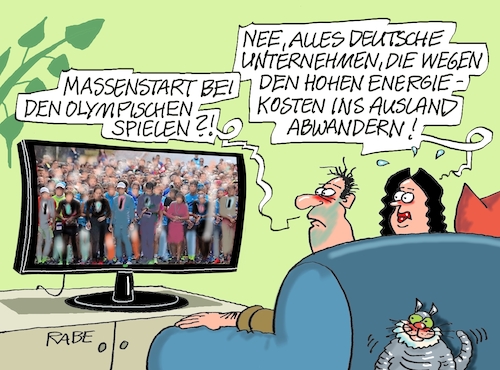 Cartoon: Massenstart (medium) by RABE tagged olympiade,sommerspiele,sport,paris,cartoon,karikatur,pressezeichnung,farbcartoon,tagescartoon,treppchen,podest,siegerehrung,siegerpodest,ampel,ampelpolitik,massenstart,abwanderung,industriestandort,deutschland,energiekosten,wirtschaftspolitik,olympiade,sommerspiele,sport,paris,cartoon,karikatur,pressezeichnung,farbcartoon,tagescartoon,treppchen,podest,siegerehrung,siegerpodest,ampel,ampelpolitik,massenstart,abwanderung,industriestandort,deutschland,energiekosten,wirtschaftspolitik