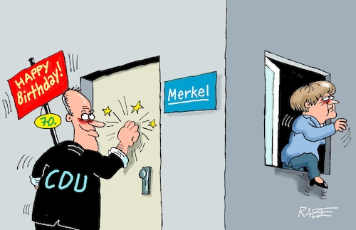Merkel feiert