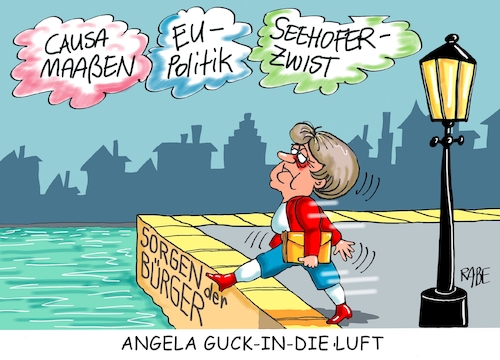 Merkel guck in die Luft