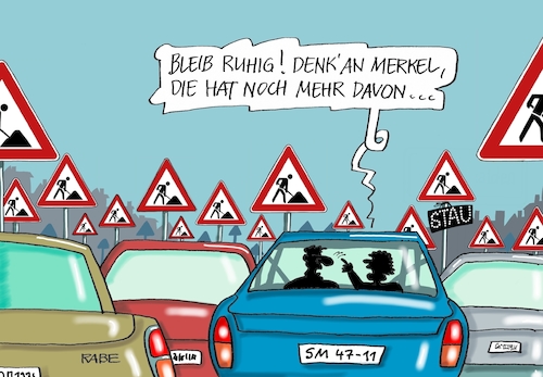 Cartoon: Merkelbaustellen (medium) by RABE tagged merkel,kanzlerin,cdu,union,bundestagswahlkampf,bundestagswahl,wahlkampf,probleme,sorgen,rabe,ralf,böhme,cartoon,karikatur,pressezeichnung,farbcartoon,tagescartoon,brexit,usa,trump,putin,erdogan,sadad,syryn,flüchtlinge,afd,merkel,kanzlerin,cdu,union,bundestagswahlkampf,bundestagswahl,wahlkampf,probleme,sorgen,rabe,ralf,böhme,cartoon,karikatur,pressezeichnung,farbcartoon,tagescartoon,brexit,usa,trump,putin,erdogan,sadad,syryn,flüchtlinge,afd