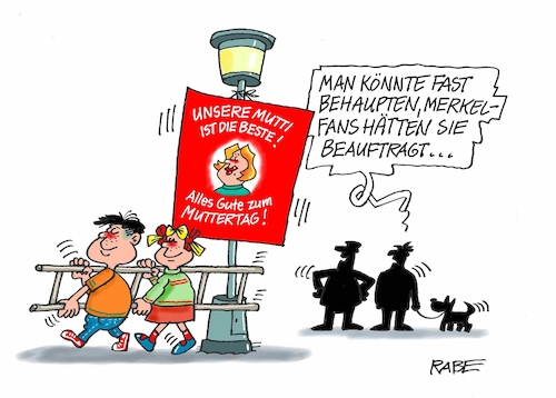 Cartoon: Merkelmutti (medium) by RABE tagged mutter,muttertag,mutti,muttitag,glückwünsche,feiertag,sonntag,pralinen,blumen,kinder,sohn,tochter,rabe,ralf,böhme,cartoon,karikatur,pressezeichnung,farbcartoon,tagescartoon,plakat,wahlplakat,laterne,leiter,wahlkämpfer,cdu,merkel,kanzlerin,mutter,muttertag,mutti,muttitag,glückwünsche,feiertag,sonntag,pralinen,blumen,kinder,sohn,tochter,rabe,ralf,böhme,cartoon,karikatur,pressezeichnung,farbcartoon,tagescartoon,plakat,wahlplakat,laterne,leiter,wahlkämpfer,cdu,merkel,kanzlerin