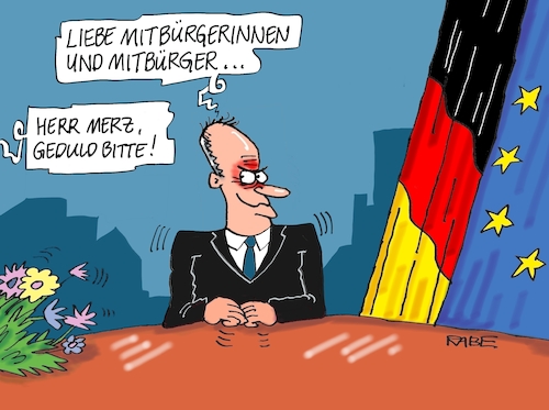 Cartoon: Merz voreilig (medium) by RABE tagged silvester,neujahr,jahresbeginn,prosit,rutsch,feuerwerk,böller,neujahrsansprache,silvesteransprache,rabe,ralf,böhme,cartoon,karikatur,pressezeichnung,farbcartoon,tagescartoon,tv,rede,alexa,amazon,merz,union,silvetseransprache,politik,ampel,silvester,neujahr,jahresbeginn,prosit,rutsch,feuerwerk,böller,neujahrsansprache,silvesteransprache,rabe,ralf,böhme,cartoon,karikatur,pressezeichnung,farbcartoon,tagescartoon,tv,rede,alexa,amazon,merz,union,silvetseransprache,politik,ampel