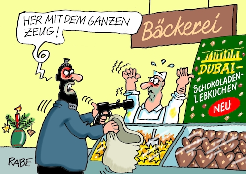 Cartoon: Mundraub (medium) by RABE tagged ampel,ampelregierung,rot,grün,gelb,fdp,spd,grüne,rabe,ralf,böhme,cartoon,karikatur,pressezeichnung,farbcartoon,tagescartoon,inflation,einkommen,rente,rentenpaket,bruch,streit,neuwahlen,bäcker,bäckerei,konditorei,weihnachten,weihnachtsgebäck,lebkuchen,lebkuchenherzen,dubai,dubaischokolade,ampel,ampelregierung,rot,grün,gelb,fdp,spd,grüne,rabe,ralf,böhme,cartoon,karikatur,pressezeichnung,farbcartoon,tagescartoon,inflation,einkommen,rente,rentenpaket,bruch,streit,neuwahlen,bäcker,bäckerei,konditorei,weihnachten,weihnachtsgebäck,lebkuchen,lebkuchenherzen,dubai,dubaischokolade