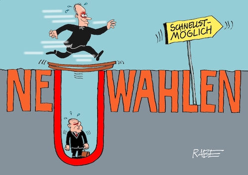 Cartoon: Neu gewählt (medium) by RABE tagged ampel,ampelregierung,rot,grün,gelb,fdp,spd,grüne,rabe,ralf,böhme,cartoon,karikatur,pressezeichnung,farbcartoon,tagescartoon,inflation,einkommen,rente,rentenpaket,bruch,streit,neuwahlen,vertrauensfrage,scholz,merz,opposition,brett,übergang,untergrund,tief,loch,ampel,ampelregierung,rot,grün,gelb,fdp,spd,grüne,rabe,ralf,böhme,cartoon,karikatur,pressezeichnung,farbcartoon,tagescartoon,inflation,einkommen,rente,rentenpaket,bruch,streit,neuwahlen,vertrauensfrage,scholz,merz,opposition,brett,übergang,untergrund,tief,loch