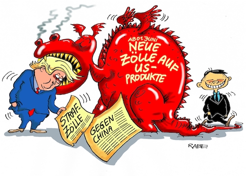 Cartoon: Neue Strafzölle (medium) by RABE tagged kim,jong,un,nordkorea,atomprogramm,atomversuche,atomwaffen,diktator,rabe,ralf,böhme,cartoon,karikatur,pressezeichnung,farbcartoons,tagescartoon,sattel,decke,trump,präsident,usa,treffen,handelsembargo,strafzölle,zölle,china,peking,handelspartner,us,produkte,handelsvereinbarungen,handelskrieg,drachen,kim,jong,un,nordkorea,atomprogramm,atomversuche,atomwaffen,diktator,rabe,ralf,böhme,cartoon,karikatur,pressezeichnung,farbcartoons,tagescartoon,sattel,decke,trump,präsident,usa,treffen,handelsembargo,strafzölle,zölle,china,peking,handelspartner,us,produkte,handelsvereinbarungen,handelskrieg,drachen