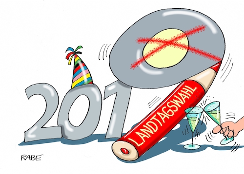 Cartoon: Neujahr (medium) by RABE tagged landtag,landtagswahlen,ministerpräsidenten,thüringen,sachsen,ramelow,kretzschmer,jahreswechsel,rabe,ralf,böhme,cartoon,karikatur,pressezeichnung,farbcartoon,tagescartoon,rotstift,wahlzettel,stimmzettel,kreuzwähler,silverster,neujahr,landtag,landtagswahlen,ministerpräsidenten,thüringen,sachsen,ramelow,kretzschmer,jahreswechsel,rabe,ralf,böhme,cartoon,karikatur,pressezeichnung,farbcartoon,tagescartoon,rotstift,wahlzettel,stimmzettel,kreuzwähler,silverster,neujahr