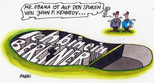 Cartoon: Obamabesuch (medium) by RABE tagged barack,obama,staatsbesuch,usa,präsident,berlin,kanzleramt,merkel,kanzlerin,gauck,bundespräsident,staatsempfang,prism,rabe,ralf,böhme,cartoon,karikatur,pressezeichnung,farbcartoon,us,washington,ausspähunf,schuh,schuhsohle,fußabdruck,fußspur,john,kennedy,ich,bin,ein,berliner,mauer,grundsatzrede,grenze,spur,schloss,bellevue,gast,treffen,rede,brandenburger,tor,barack,obama,staatsbesuch,usa,präsident,berlin,kanzleramt,merkel,kanzlerin,gauck,bundespräsident,staatsempfang,prism,rabe,ralf,böhme,cartoon,karikatur,pressezeichnung,farbcartoon,us,washington,ausspähunf,schuh,schuhsohle,fußabdruck,fußspur,john,kennedy,ich,bin,ein,berliner,mauer,grundsatzrede,grenze,spur,schloss,bellevue,gast,treffen,rede,brandenburger,tor