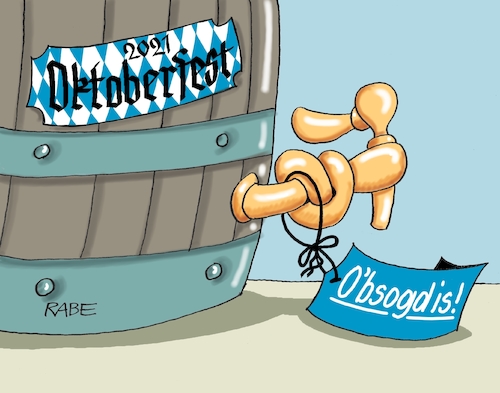 Cartoon: Oktoberfestliches (medium) by RABE tagged corona,bundländerkonferenz,merkel,kanzleramt,lockerungen,stufenplan,öffnungen,lockdown,shutdown,baumärkte,impfdosen,rki,fallzahlen,inzidenzwert,spahn,impfzentren,impfreihenfolge,notbremse,oktober,oktoberfest,wiesn,absage,corona,bundländerkonferenz,merkel,kanzleramt,lockerungen,stufenplan,öffnungen,lockdown,shutdown,baumärkte,impfdosen,rki,fallzahlen,inzidenzwert,spahn,impfzentren,impfreihenfolge,notbremse,oktober,oktoberfest,wiesn,absage