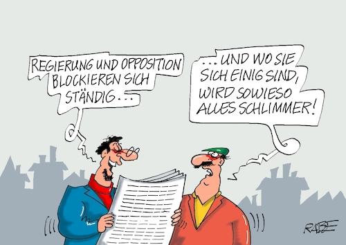 Cartoon: Opposition (medium) by RABE tagged ampelregierung,scholz,spd,grüne,fdp,lindner,kinder,kindergrundsicherung,rabe,ralf,böhme,cartoon,karikatur,pressezeichnung,farbcartoon,tagescartoon,hausmeister,ohren,zähne,blockade,einigkeit,wirtschaftwachstumschancengesetz,wachstumsgesetz,wirtschaftswachstum,opposition,ampelregierung,scholz,spd,grüne,fdp,lindner,kinder,kindergrundsicherung,rabe,ralf,böhme,cartoon,karikatur,pressezeichnung,farbcartoon,tagescartoon,hausmeister,ohren,zähne,blockade,einigkeit,wirtschaftwachstumschancengesetz,wachstumsgesetz,wirtschaftswachstum,opposition