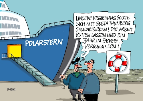 Cartoon: Pack im Packeis (medium) by RABE tagged klimawandel,umwelt,umweltministerin,schulze,sp,klimapreis,heizung,auto,rabe,ralf,böhme,cartoon,karikatur,pressezeichnung,farbcartoon,tagescartoon,brücke,bettler,verkehr,klimaprämie,friday,for,future,weltklimatag,klimastreik,klimapaket,klimaschutzpaket,groko,bundesregierung,forschungsschiff,polarstern,arktis,packeis,streik,arbeit,thunberg,klimawandel,umwelt,umweltministerin,schulze,sp,klimapreis,heizung,auto,rabe,ralf,böhme,cartoon,karikatur,pressezeichnung,farbcartoon,tagescartoon,brücke,bettler,verkehr,klimaprämie,friday,for,future,weltklimatag,klimastreik,klimapaket,klimaschutzpaket,groko,bundesregierung,forschungsschiff,polarstern,arktis,packeis,streik,arbeit,thunberg