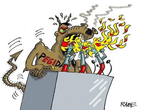 Cartoon: Pegidarede Löscheinsatz (medium) by RABE tagged pegida,pegidarede,dresden,hassrede,nazi,gegendemonstration,kz,bachmann,mitläufer,sachsen,rabe,ralf,böhme,cartoon,karikatur,pressezeichnung,farbcartoon,tagescartoon,rednerpult,hitler,rechte,flamme,mikrofon,löschschlauch,feuerwehrschlauch,pegida,pegidarede,dresden,hassrede,nazi,gegendemonstration,kz,bachmann,mitläufer,sachsen,rabe,ralf,böhme,cartoon,karikatur,pressezeichnung,farbcartoon,tagescartoon,rednerpult,hitler,rechte,flamme,mikrofon,löschschlauch,feuerwehrschlauch