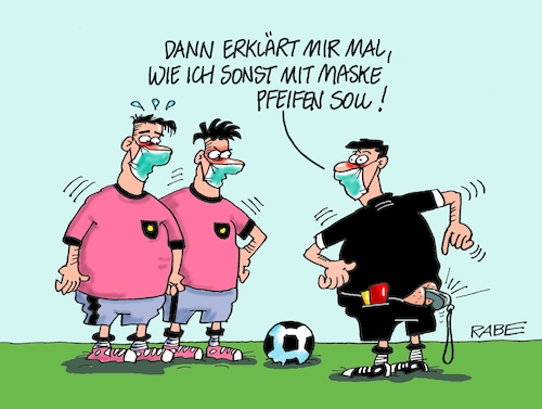 Cartoon: Pfiffiges (medium) by RABE tagged virus,corona,pandemie,coronakrise,rabe,ralf,böhme,cartoon,karikatur,pressezeichnung,farbcartoon,tagescartoon,viren,virenschutz,mundschutz,desinfektion,föderal,föderalismus,ländersache,anpfiff,schieri,schiedsrichter,bundesliga,lockerungen,abstandsregelnpfeife,furz,blähungen,hintern,coronakonzept,sport,virus,corona,pandemie,coronakrise,rabe,ralf,böhme,cartoon,karikatur,pressezeichnung,farbcartoon,tagescartoon,viren,virenschutz,mundschutz,desinfektion,föderal,föderalismus,ländersache,anpfiff,schieri,schiedsrichter,bundesliga,lockerungen,abstandsregelnpfeife,furz,blähungen,hintern,coronakonzept,sport