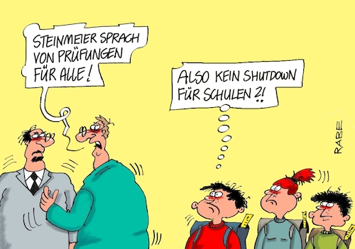 Cartoon: Prüfungsangst (medium) by RABE tagged corona,bildung,bildungsminister,kanzleramt,bildungskonferenz,lehrerkonferenz,laptop,ausstatung,digitalisierung,bildungsmonitor,internetzugan,wlan,aufwachen,shutdown,lockdown,verschärfung,weihnachten,silvester,steinmeier,bundespräsident,prüfung,corona,bildung,bildungsminister,kanzleramt,bildungskonferenz,lehrerkonferenz,laptop,ausstatung,digitalisierung,bildungsmonitor,internetzugan,wlan,aufwachen,shutdown,lockdown,verschärfung,weihnachten,silvester,steinmeier,bundespräsident,prüfung