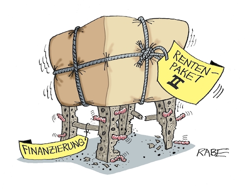 Cartoon: Rentenpaket (medium) by RABE tagged ampel,ampelregierung,rot,grün,gelb,fdp,spd,grüne,rabe,ralf,böhme,cartoon,karikatur,pressezeichnung,farbcartoon,tagescartoon,rente,rentenpaket,rentner,finanzierung,kosten,fundament,holz,holzwurm,sägemehl,ampel,ampelregierung,rot,grün,gelb,fdp,spd,grüne,rabe,ralf,böhme,cartoon,karikatur,pressezeichnung,farbcartoon,tagescartoon,rente,rentenpaket,rentner,finanzierung,kosten,fundament,holz,holzwurm,sägemehl