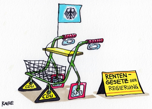 Cartoon: Rentenrollator (medium) by RABE tagged rente,rentenpaket,nahles,spd,rentengesetz,rentenauszahlung,mindestalter,rabe,ralf,böhme,cartoon,karikatur,pressezeichnung,farbcartoon,tagescartoon,rollator,sozialministerin,rente,rentenpaket,nahles,spd,rentengesetz,rentenauszahlung,mindestalter,rabe,ralf,böhme,cartoon,karikatur,pressezeichnung,farbcartoon,tagescartoon,rollator,sozialministerin