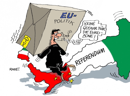 Cartoon: Renzireferendum (medium) by RABE tagged talien,rom,renzi,referendum,verfassungsänderung,rücktritt,eu,eurozone,euro,rabe,ralf,böhme,cartoon,karikatur,pressezeichnung,farbcartoon,tagescartoon,stiefel,kiste,stolperfalle,europolitik,brexit,austritt,populismus,talien,rom,renzi,referendum,verfassungsänderung,rücktritt,eu,eurozone,euro,rabe,ralf,böhme,cartoon,karikatur,pressezeichnung,farbcartoon,tagescartoon,stiefel,kiste,stolperfalle,europolitik,brexit,austritt,populismus