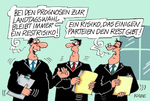 Cartoon: Restrisiko (medium) by RABE tagged landtagswahl,thüringen,septemper,cdu,afd,mario,voigt,bernd,höcke,tv,duell,fernsehduell,rabe,ralf,böhme,cartoon,karikatur,pressezeichnung,farbcartoon,tagescartoon,sachsen,wahlumfrage,wahlprognose,wahlbarometer,ergebnisse,risiko,restrisiko,landtagswahl,thüringen,septemper,cdu,afd,mario,voigt,bernd,höcke,tv,duell,fernsehduell,rabe,ralf,böhme,cartoon,karikatur,pressezeichnung,farbcartoon,tagescartoon,sachsen,wahlumfrage,wahlprognose,wahlbarometer,ergebnisse,risiko,restrisiko