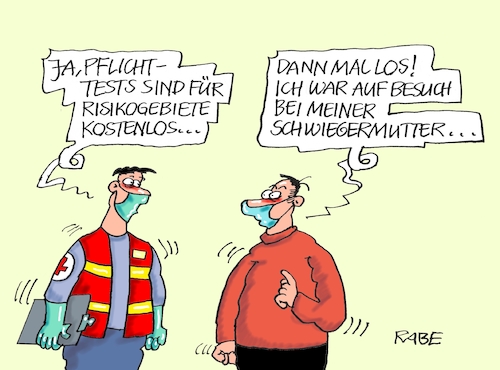 Cartoon: Risikoschwiergermutter (medium) by RABE tagged coron,schnelltest,flughäfen,bahnhöfe,reiserückkehrer,testpflicht,markus,söder,bußgelder,abstandsregeln,schwiegermutter,pflichtests,coron,schnelltest,flughäfen,bahnhöfe,reiserückkehrer,testpflicht,markus,söder,bußgelder,abstandsregeln,schwiegermutter,pflichtests