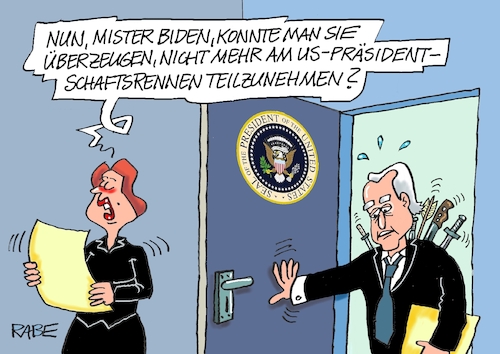 Cartoon: Rückenschmerzen (medium) by RABE tagged trump,biden,usa,vorwahlen,präsidentschaftswahl,rabe,ralf,böhme,cartoon,karikatur,pressezeichnung,farbcartoon,tagescartoon,hai,haifisch,floss,floß,nato,untergang,bedrohung,rückzug,harris,demokraten,republikaner,trump,biden,usa,vorwahlen,präsidentschaftswahl,rabe,ralf,böhme,cartoon,karikatur,pressezeichnung,farbcartoon,tagescartoon,hai,haifisch,floss,floß,nato,untergang,bedrohung,rückzug,harris,demokraten,republikaner