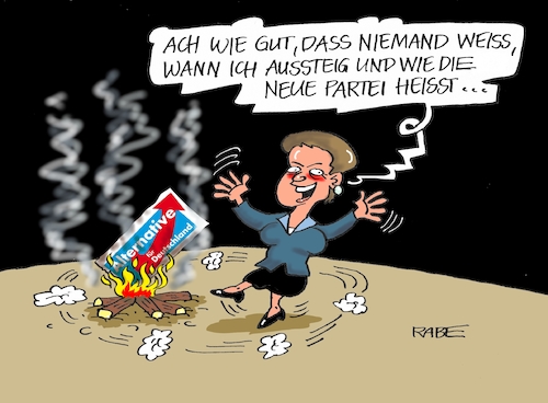 Cartoon: Rumpeldibumpel (medium) by RABE tagged frauke,petry,afd,austritt,rücktritt,rabe,ralf,böhme,cartoon,karikatur,pressezeichnung,farbcartoon,tagescartoon,rumpelstilzchen,lagerfeuer,neuorientierung,rechte,gauland,parteienspaltung,frauke,petry,afd,austritt,rücktritt,rabe,ralf,böhme,cartoon,karikatur,pressezeichnung,farbcartoon,tagescartoon,rumpelstilzchen,lagerfeuer,neuorientierung,rechte,gauland,parteienspaltung