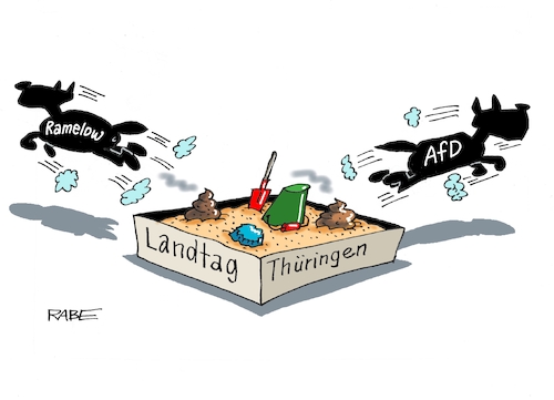 Cartoon: Sandkastenspiele Drecksack (medium) by RABE tagged landtagswahl,thüringen,erfurt,ramelow,kemmerich,fdp,akk,rücktritt,höcke,minderheitsregierung,kanzleramt,domino,dominospiel,cdu,dominosteine,hirte,afd,schraubstock,unvereinbarkeitsbeschluss,mausefalle,möller,drecksack,stinkefinger,linke,tiefensee,twitter,verfassungsschutz,überwachung,hunde,landtagswahl,thüringen,erfurt,ramelow,kemmerich,fdp,akk,rücktritt,höcke,minderheitsregierung,kanzleramt,domino,dominospiel,cdu,dominosteine,hirte,afd,schraubstock,unvereinbarkeitsbeschluss,mausefalle,möller,drecksack,stinkefinger,linke,tiefensee,twitter,verfassungsschutz,überwachung,hunde