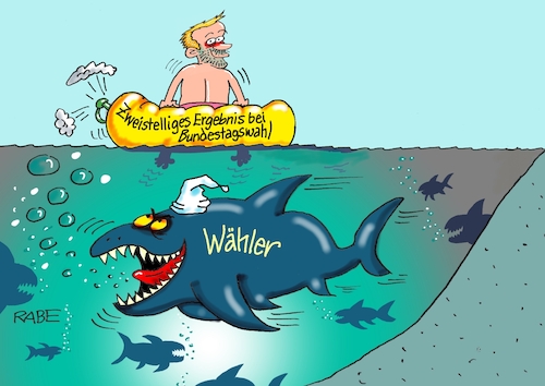 Cartoon: Schlauchboot (medium) by RABE tagged bundestagswahl,wahlkampf,hürde,wähler,wahlergebnis,rabe,ralf,böhme,cartoon,karikatur,pressezeichnung,farbcartoon,tagescartoon,christian,lindner,einzug,bundestag,schlauchboot,see,meer,hai,haifisch,bundestagswahl,wahlkampf,hürde,wähler,wahlergebnis,rabe,ralf,böhme,cartoon,karikatur,pressezeichnung,farbcartoon,tagescartoon,christian,lindner,einzug,bundestag,schlauchboot,see,meer,hai,haifisch