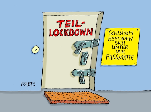 Cartoon: Schlüsselversteckspiel (medium) by RABE tagged corona,bildung,bildungsminister,kanzleramt,bildungskonferenz,lehrerkonferenz,laptop,ausstatung,digitalisierung,bildungsmonitor,internetzugan,wlan,aufwachen,lockdown,teillockdown,abstandsregeln,spahn,maskenpflicht,rki,impfstoff,fallzahlen,intensivbetten,testergebnis,schloss,schlüssel,sicherheitsschloss,riegel,vorhängeschloss,fussmatte,fußabtreter,corona,bildung,bildungsminister,kanzleramt,bildungskonferenz,lehrerkonferenz,laptop,ausstatung,digitalisierung,bildungsmonitor,internetzugan,wlan,aufwachen,lockdown,teillockdown,abstandsregeln,spahn,maskenpflicht,rki,impfstoff,fallzahlen,intensivbetten,testergebnis,schloss,schlüssel,sicherheitsschloss,riegel,vorhängeschloss,fussmatte,fußabtreter