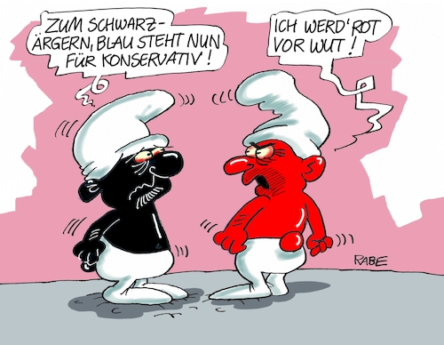 Schlumpfhausen von RABE | Politik Cartoon | TOONPOOL