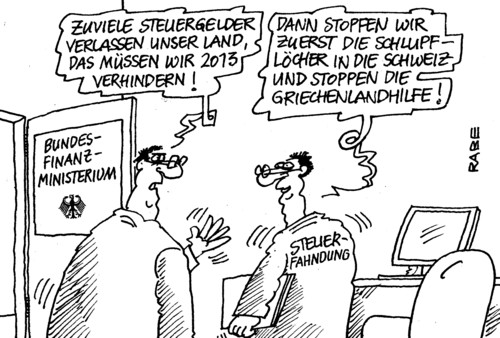 Cartoon: Schlupflöcher (medium) by RABE tagged schlupflöcher,steuergelder,steuerzahler,finanzminister,bundesfinanzministerium,schäuble,cdu,schweiz,griechenland,steuercd,cd,steuerflüchtlinge,finanzamt,rabe,ralf,böhme,cartoon,karikatur,steuerfahndung,euro,eurokrise,retuungsschirm,schuldenkrise,verhinderung,steuerabkommen,steinbrück,silvester,neujahr,jahreswechsel,schlupflöcher,steuergelder,steuerzahler,finanzminister,bundesfinanzministerium,schäuble,cdu,schweiz,griechenland,steuercd,cd,steuerflüchtlinge,finanzamt,rabe,ralf,böhme,cartoon,karikatur,steuerfahndung,euro,eurokrise,retuungsschirm,schuldenkrise,verhinderung,steuerabkommen,steinbrück,silvester,neujahr,jahreswechsel