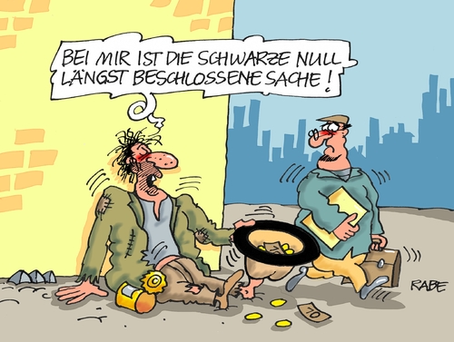 Cartoon: Schwarze Null (medium) by RABE tagged bundesfinanzminister,schäuble,finanzen,haushalt,milliarden,schwarz,null,bettler,straße,hut,nullen,haushaltsetat,haushaltskasse,schulden,rabe,ralf,böhme,cartoon,karikatur,pressezeichnung,farbcartoon,tagescartoon,geld,fußgängerzonepolster,flüchtlingskrise,bundesfinanzminister,schäuble,finanzen,haushalt,milliarden,schwarz,null,bettler,straße,hut,nullen,haushaltsetat,haushaltskasse,schulden,rabe,ralf,böhme,cartoon,karikatur,pressezeichnung,farbcartoon,tagescartoon,geld,fußgängerzonepolster,flüchtlingskrise