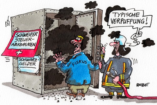 Cartoon: Schwatzgelder (medium) by RABE tagged schweiz,steuern,steuerabkommen,fiskus,spd,grüne,verpuffung,rauch,geldschrank,safe,finanzamt,steuerfahndung,steuerprüfer,finanzminister,schäuble,cdu,steuer,cd,vermittlungsverfahren,bundesrat,rabe,ralf,böhme,cartoon,karikatur,banken,anleger,pauschalsteuer,feuerwehrmann,schlauch,löscheinsatz,rauchvergiftung,panzerschrank,geldwäsche,euro,eurokrise,eu,schweiz,steuern,steuerabkommen,fiskus,spd,grüne,verpuffung,rauch,geldschrank,safe,finanzamt,steuerfahndung,steuerprüfer,finanzminister,schäuble,cdu,steuer,cd,vermittlungsverfahren,bundesrat,rabe,ralf,böhme,cartoon,karikatur,banken,anleger,pauschalsteuer,feuerwehrmann,schlauch,löscheinsatz,rauchvergiftung,panzerschrank,geldwäsche,euro,eurokrise,eu