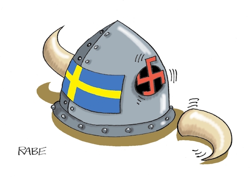 Cartoon: Schwedisches (medium) by RABE tagged schweden,wahlen,sozialdemokraten,rechte,rechtskonservative,helm,wikinger,hörnerhelm,wikingerhelm,nazi,hakenkreuz,loch,anderson,rücktritt,wahlniederlage,stockholm,reichstag,übergangsregierungfrankreich,paris,emanuel,macron,le,pen,franzose,präsidentschaftswahl,rabe,ralf,böhme,cartoon,karikatur,pressezeichnung,farbzeichnung,tagescartoon,knall,erschütterung,putin,angriff,ukrainekrieg,schweden,wahlen,sozialdemokraten,rechte,rechtskonservative,helm,wikinger,hörnerhelm,wikingerhelm,nazi,hakenkreuz,loch,anderson,rücktritt,wahlniederlage,stockholm,reichstag,übergangsregierungfrankreich,paris,emanuel,macron,le,pen,franzose,präsidentschaftswahl,rabe,ralf,böhme,cartoon,karikatur,pressezeichnung,farbzeichnung,tagescartoon,knall,erschütterung,putin,angriff,ukrainekrieg