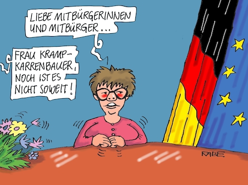 Cartoon: Silvesteransprache 2 (medium) by RABE tagged akk,spahn,merz,schäuble,altmaier,merkel,parteispitze,cdu,parteitag,rabe,ralf,böhme,cartoon,karikatur,pressezeichnung,farbcartoon,tagescartoon,zentrale,dammbruch,spitzenkandidat,folgen,kanzlerin,silvester,silvesterrede,silvesteransprache,neujahr,neujahrsansprache,neujahrsrede,tv,fensehen,ard,zdf,abendprogramm,annegret,akk,spahn,merz,schäuble,altmaier,merkel,parteispitze,cdu,parteitag,rabe,ralf,böhme,cartoon,karikatur,pressezeichnung,farbcartoon,tagescartoon,zentrale,dammbruch,spitzenkandidat,folgen,kanzlerin,silvester,silvesterrede,silvesteransprache,neujahr,neujahrsansprache,neujahrsrede,tv,fensehen,ard,zdf,abendprogramm,annegret