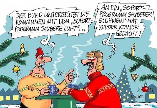 Cartoon: Sofortprogramm (medium) by RABE tagged dieselskandal,vw,abgasskandal,sofortprogramm,bundesregierung,kommunen,rabe,ralf,böhme,cartoon,karikatur,pressezeichnung,farbcartoon,tagescartoon,weihnachtsmarkt,punch,glühwein,schadstoffe,soforthilfe,bund,milliarden,dieselskandal,vw,abgasskandal,sofortprogramm,bundesregierung,kommunen,rabe,ralf,böhme,cartoon,karikatur,pressezeichnung,farbcartoon,tagescartoon,weihnachtsmarkt,punch,glühwein,schadstoffe,soforthilfe,bund,milliarden