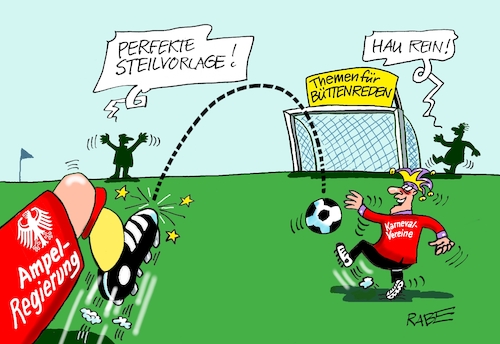 Cartoon: Steilvorlage (medium) by RABE tagged ampelregierung,scholz,spd,grüne,fdp,lindner,kinder,kindergrundsicherung,rabe,ralf,böhme,cartoon,karikatur,pressezeichnung,farbcartoon,tagescartoon,hausmeister,ohren,zähne,besen,karneval,fasching,karnevalvereine,elferrat,büttenreden,büttenredner,vorlage,steilvorlage,themen,fussball,fussballer,tor,fussballtor,sport,ampelregierung,scholz,spd,grüne,fdp,lindner,kinder,kindergrundsicherung,rabe,ralf,böhme,cartoon,karikatur,pressezeichnung,farbcartoon,tagescartoon,hausmeister,ohren,zähne,besen,karneval,fasching,karnevalvereine,elferrat,büttenreden,büttenredner,vorlage,steilvorlage,themen,fussball,fussballer,tor,fussballtor,sport