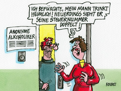 Cartoon: Steuernummer (medium) by RABE tagged steuernummer,steuerbescheid,steuerzahler,steueridentikikation,steueridentifikationsnummer,steuerberater,steuerabgebe,finanzamt,finanzminister,schäuble,cdu,rabe,ralf,böhme,cartoon,karikatur,pressezeichnung,farbcartoon,alkohol,alkoholiker,anonym,trinker,säufer,trocken,fiskus,id,bürger,mehrfachvergabe,meldebehörde,lohnsteuerkarte,steuernummer,steuerbescheid,steuerzahler,steueridentikikation,steueridentifikationsnummer,steuerberater,steuerabgebe,finanzamt,finanzminister,schäuble,cdu,rabe,ralf,böhme,cartoon,karikatur,pressezeichnung,farbcartoon,alkohol,alkoholiker,anonym,trinker,säufer,trocken,fiskus,id,bürger,mehrfachvergabe,meldebehörde,lohnsteuerkarte