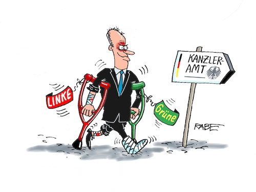 Cartoon: Stützen (medium) by RABE tagged merz,groko,spd,union,posten,postenvergabe,rabe,ralf,böhme,cartoon,karikatur,pressezeichnung,farbcartoon,tagescartoon,schaufenster,deko,umbau,laden,ladenhüter,regierungsbildung,kanzler,wahldebakel,krücke,stütze,linke,grüne,merz,groko,spd,union,posten,postenvergabe,rabe,ralf,böhme,cartoon,karikatur,pressezeichnung,farbcartoon,tagescartoon,schaufenster,deko,umbau,laden,ladenhüter,regierungsbildung,kanzler,wahldebakel,krücke,stütze,linke,grüne